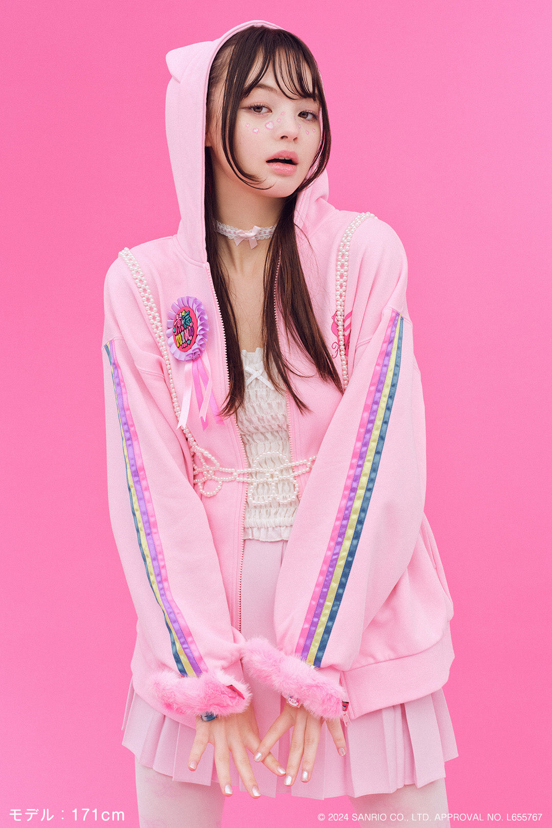 ハローキティねこ耳パーカー