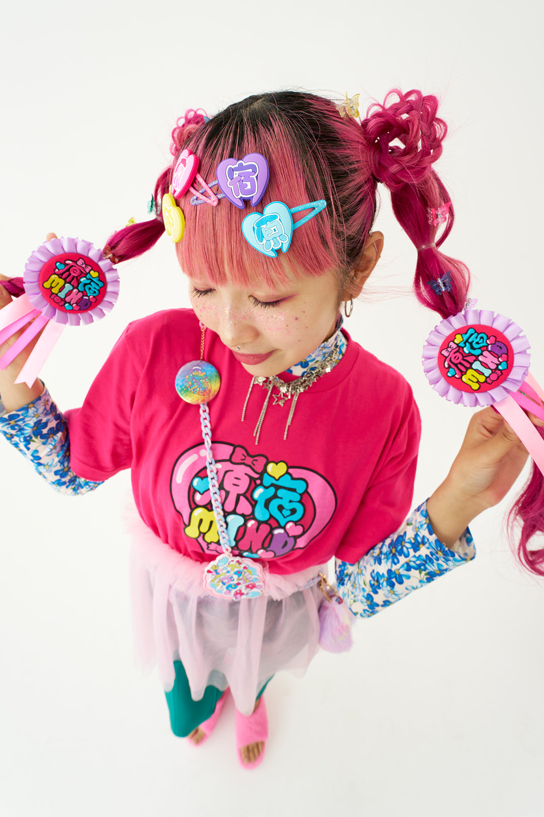 Harajuku MIND ruffle brooch