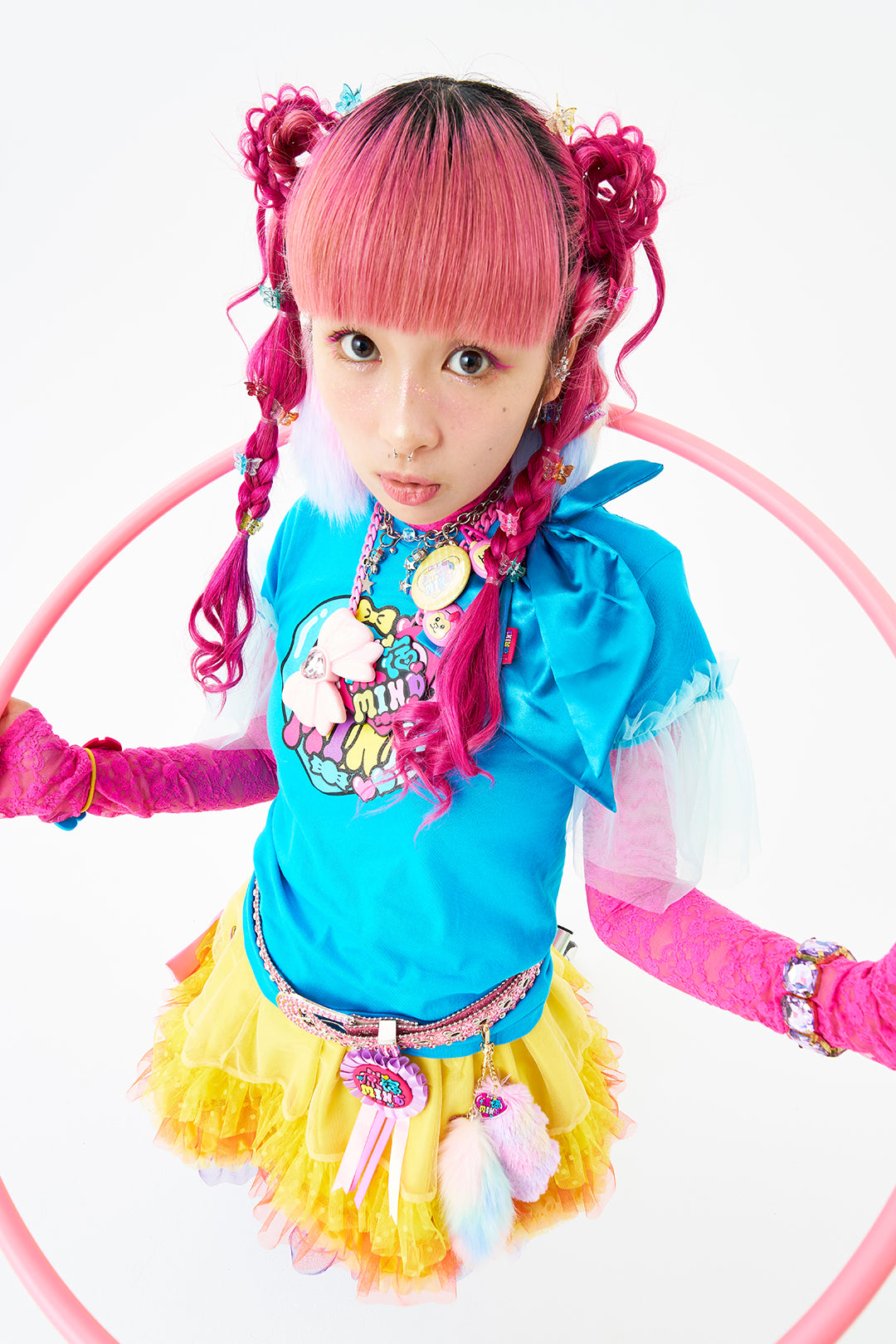 Harajuku MIND ruffle brooch