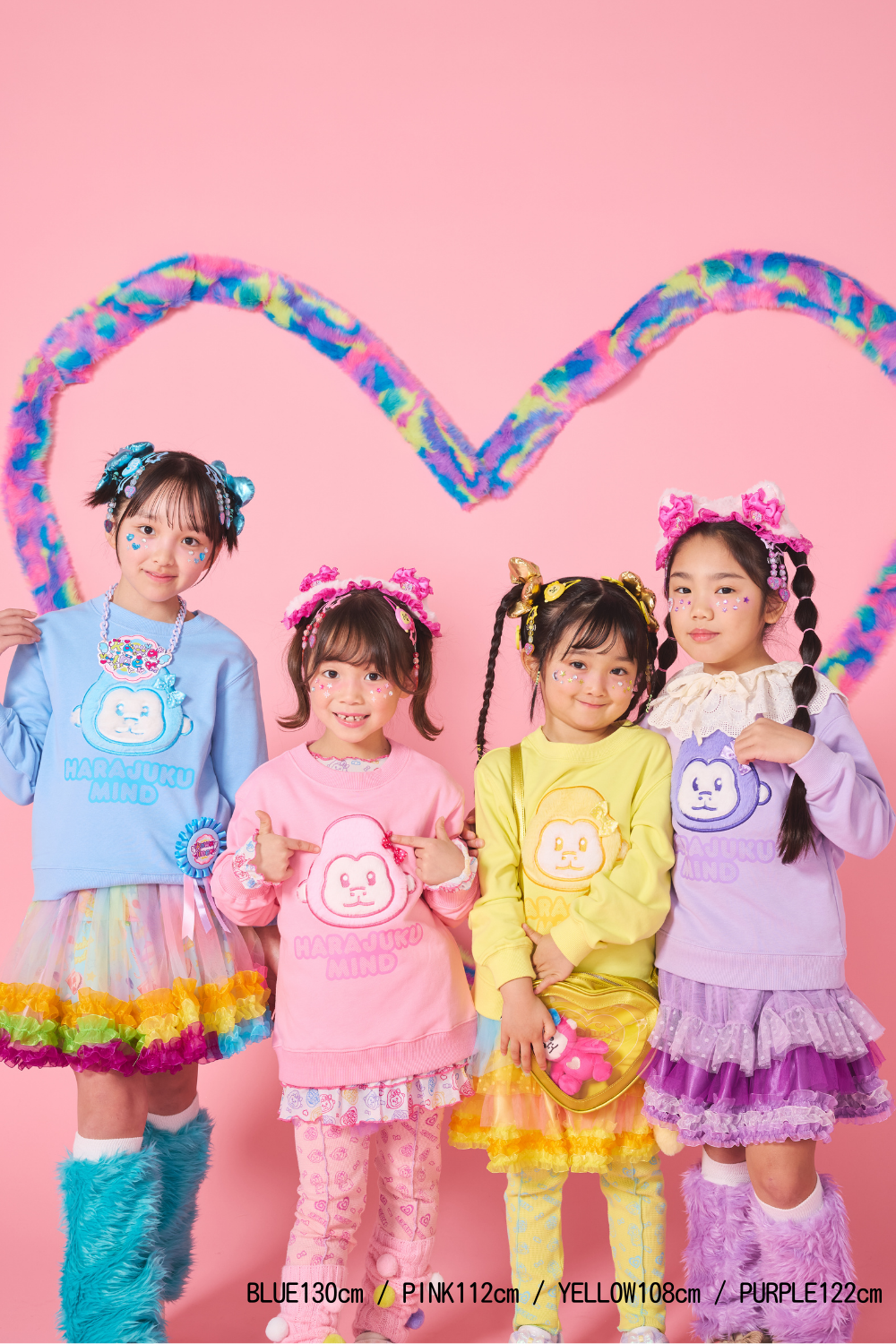 栗おこわ　PGG ピンク 長袖モックネック　サイズ1 ゴリたんふわふわスウェット
