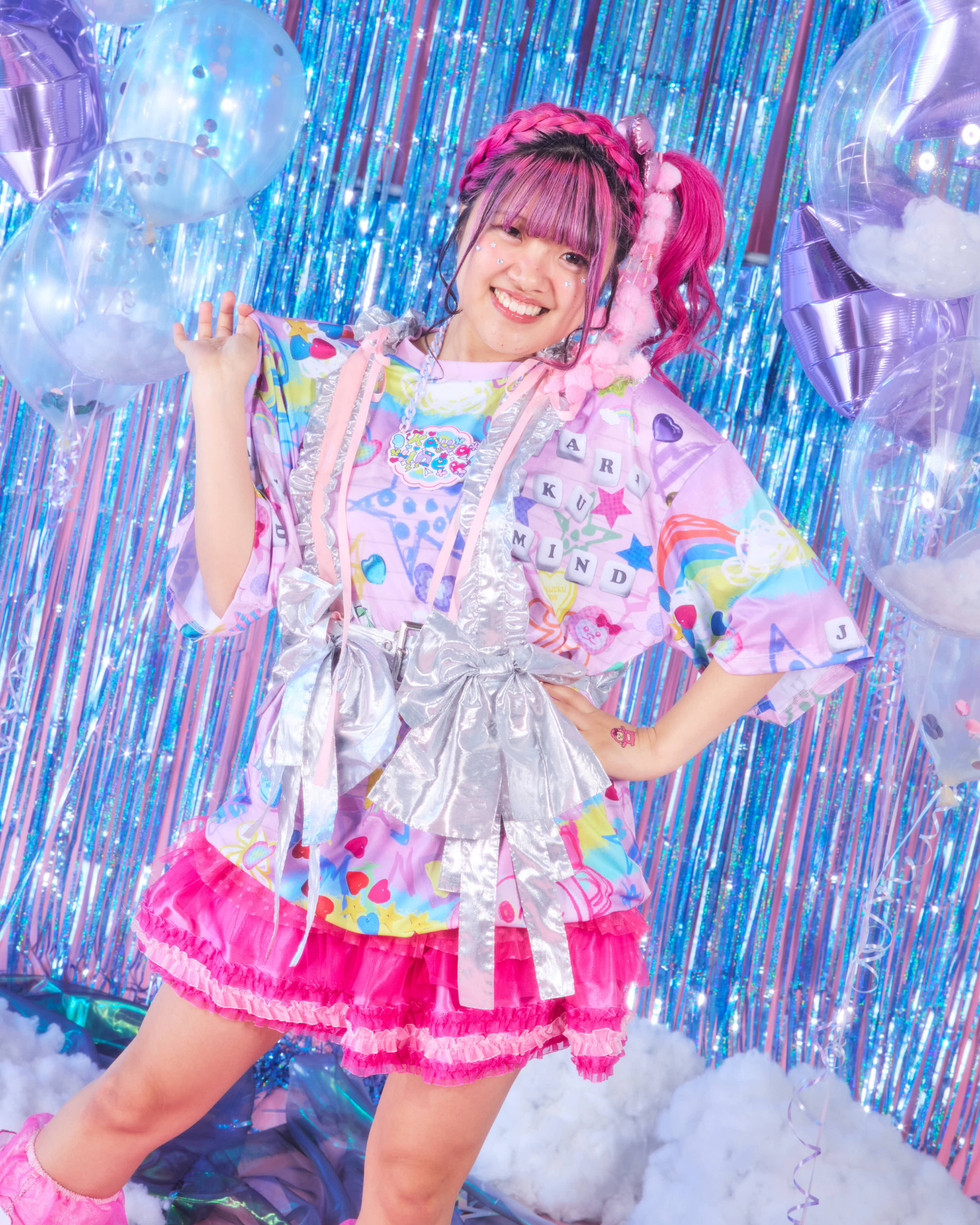 お絵描きリボンビッグTシャツ