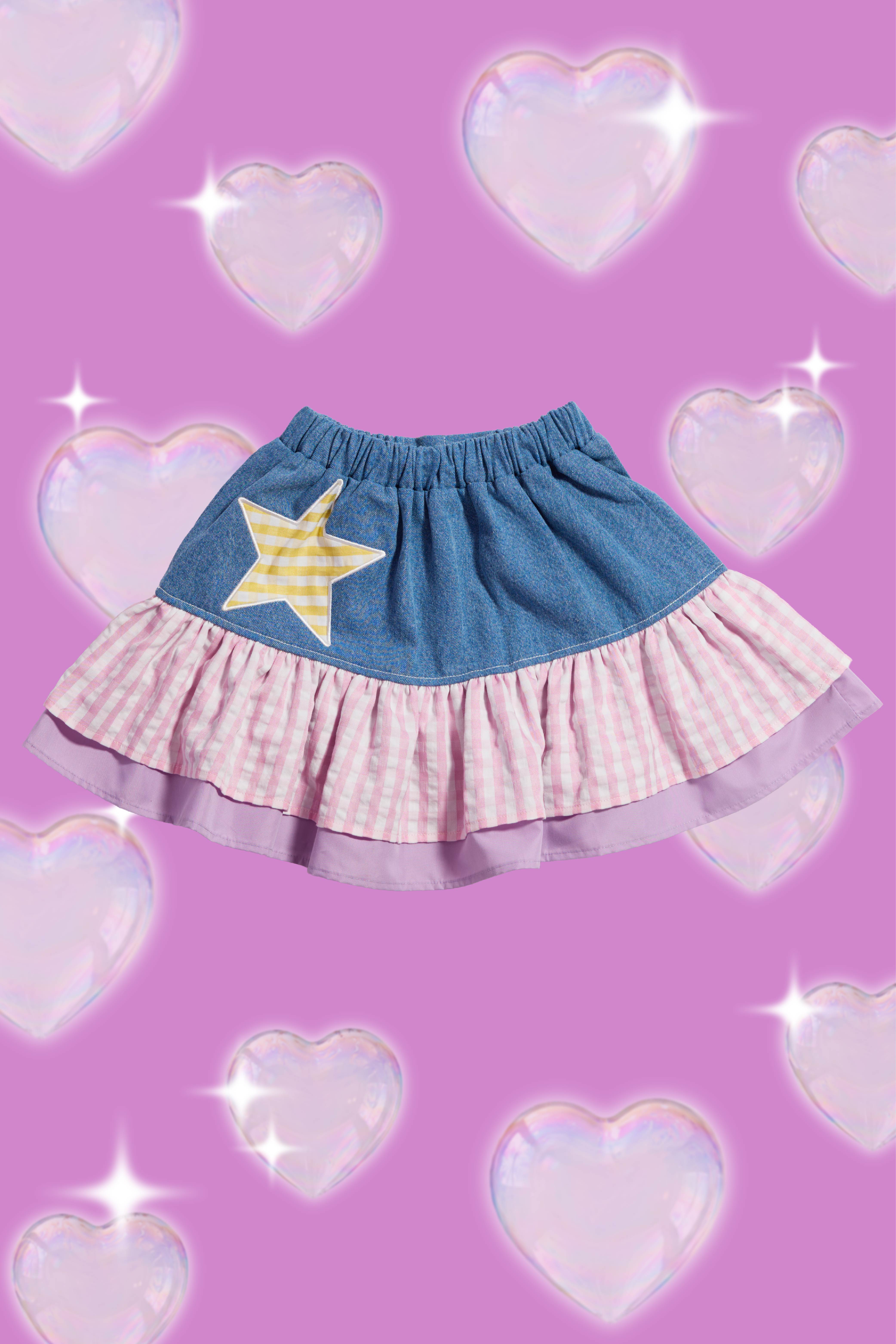 【予約販売❣️】デニムフリルスカート