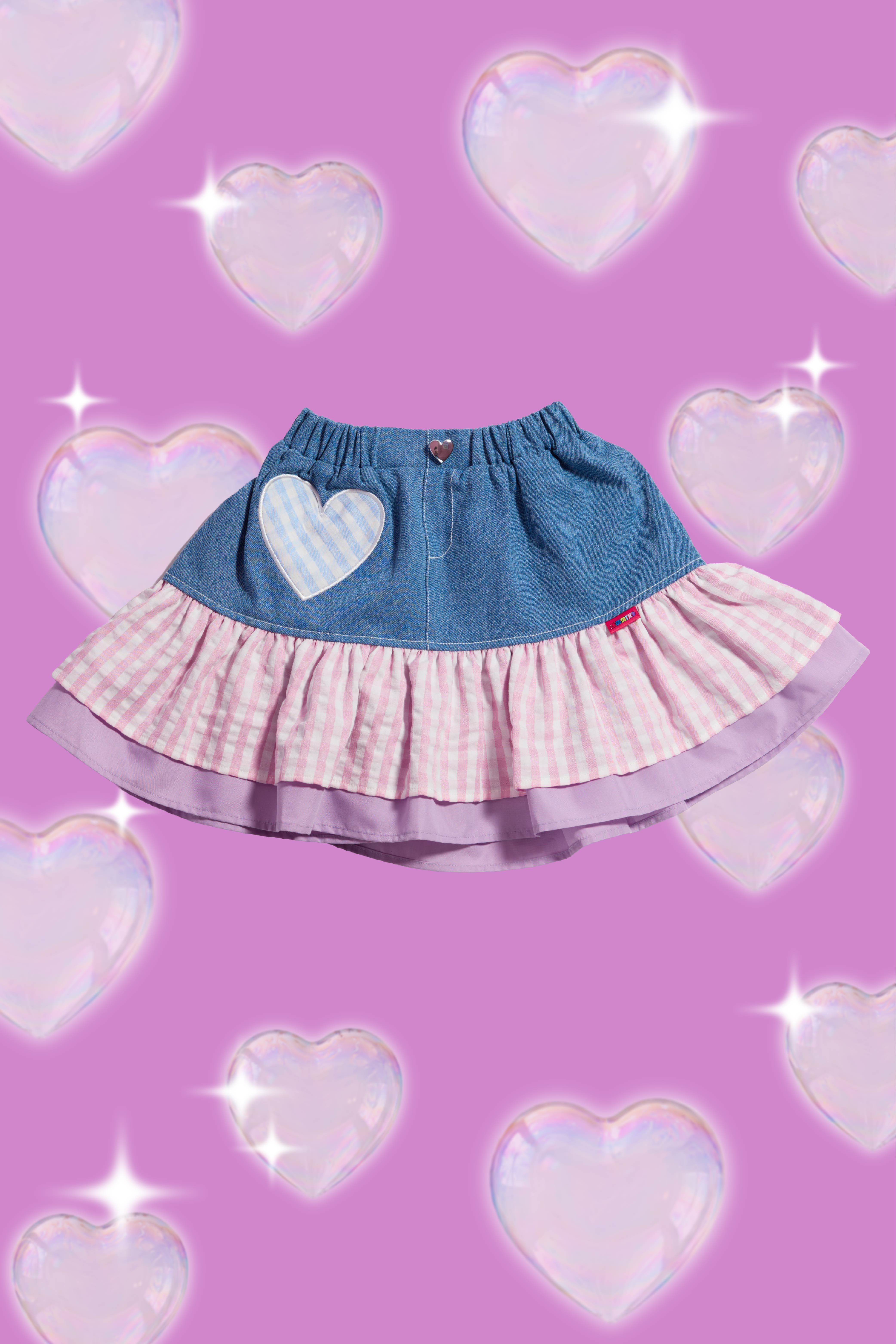 【予約販売❣️】デニムフリルスカート