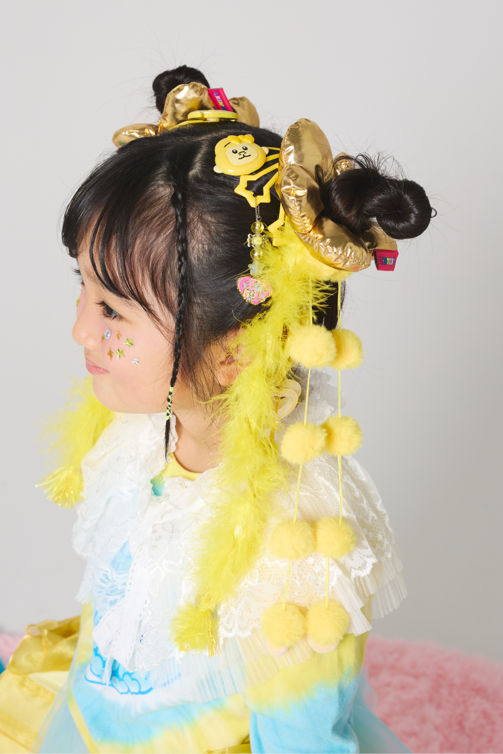 ふわふわエンジェルデコラヘアゴム