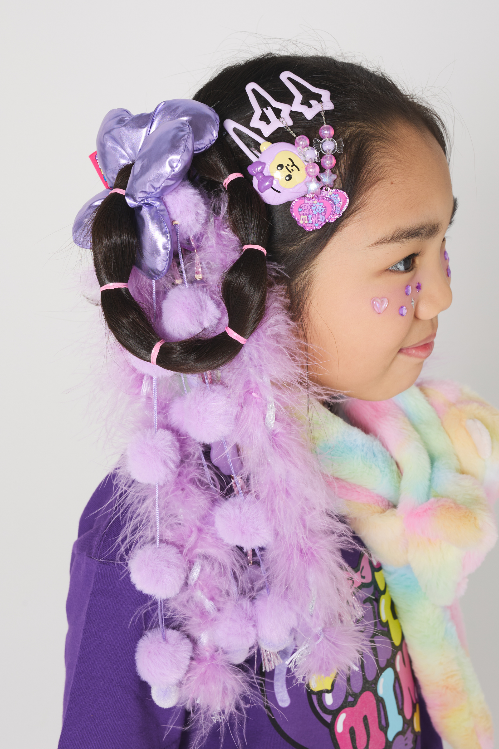 ふわふわエンジェルデコラヘアゴム