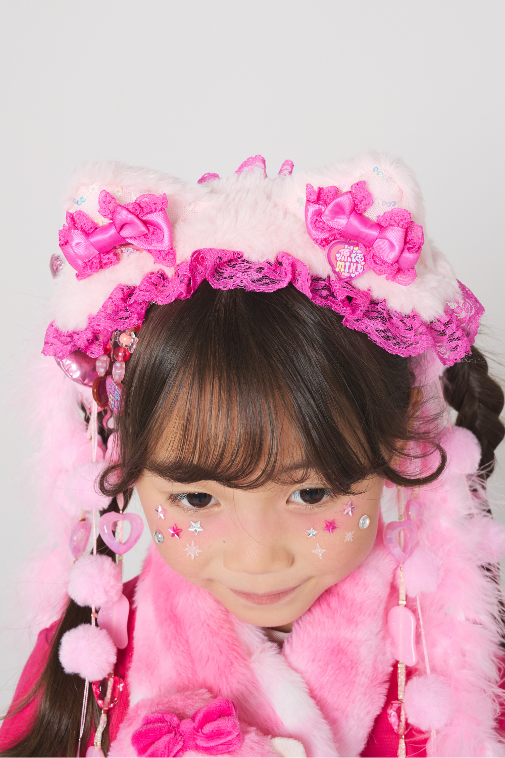 ふわふわネコ耳ヘッドドレス