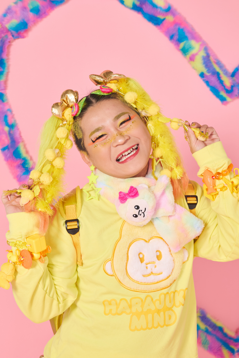 ふわふわエンジェルデコラヘアゴム