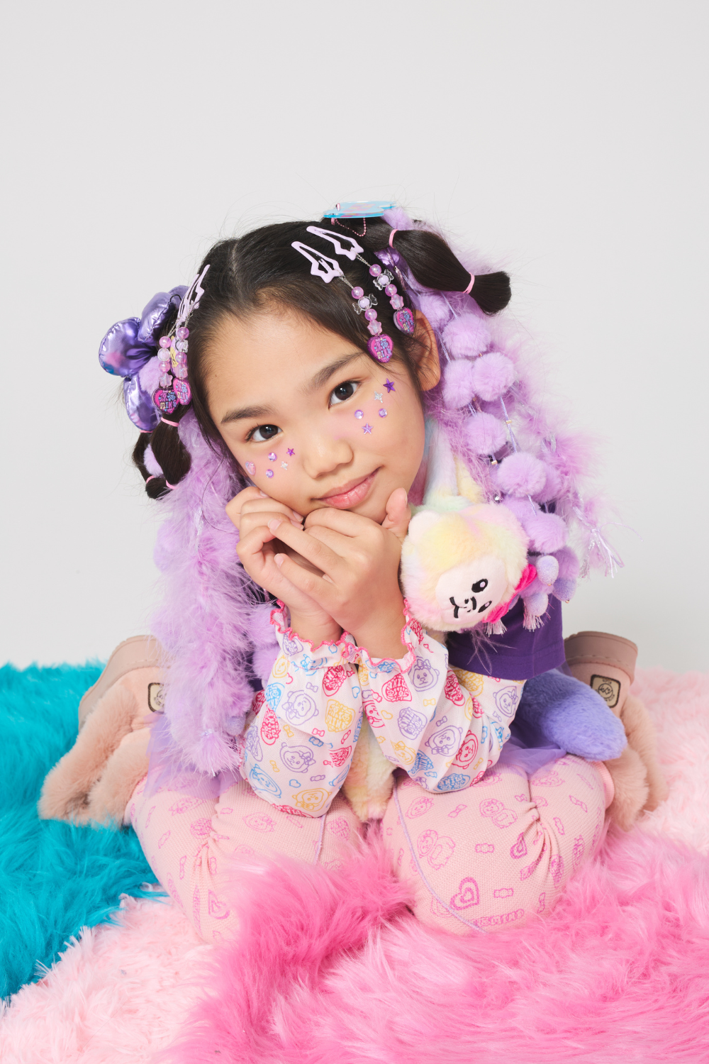 ふわふわエンジェルデコラヘアゴム