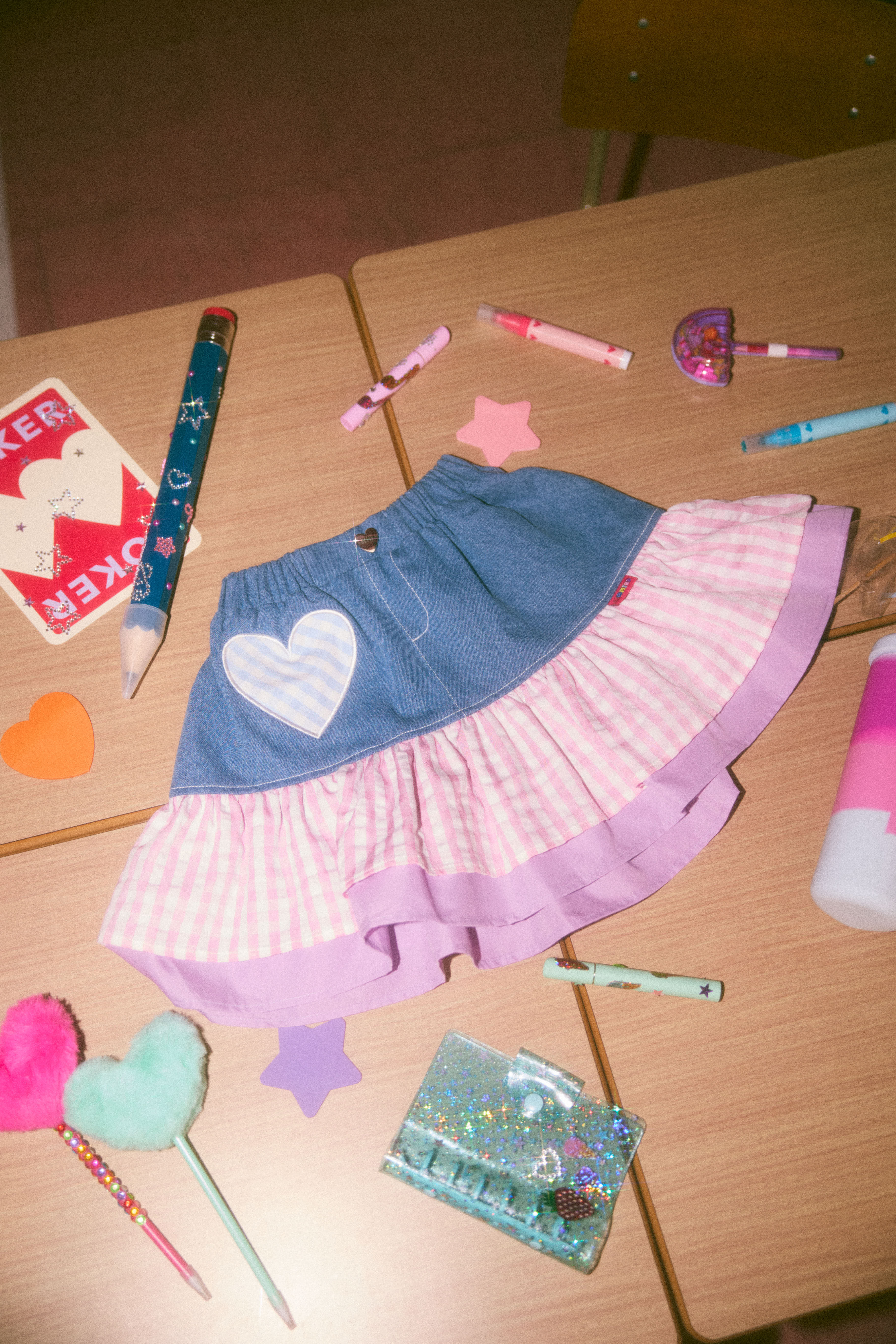 【予約販売❣️】デニムフリルスカート
